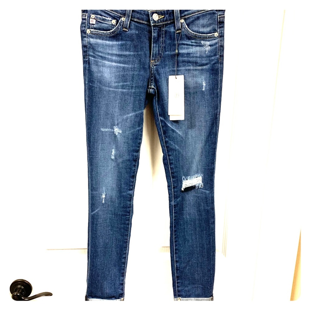 NEW Adriano Goldschmied AG The Stilt Roll-Up Jean